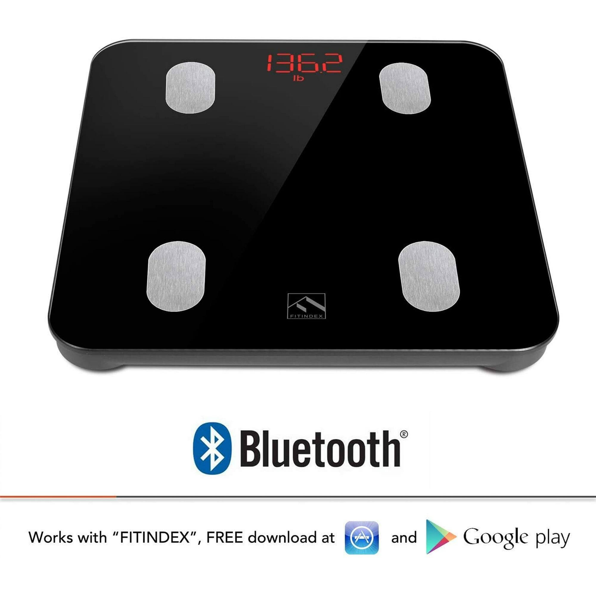 136.2 lb FITINGER Bluetooth Works with "FITINDEX", FREE download at and Google play