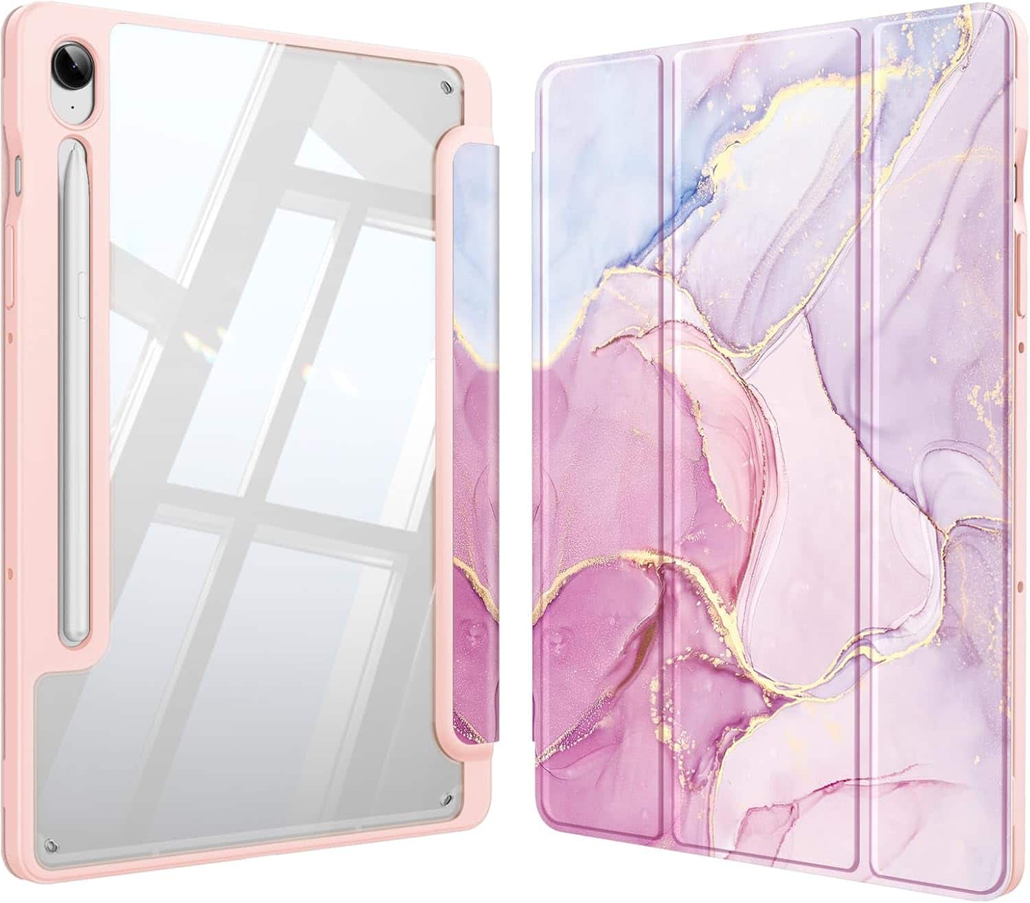 Fintie - Clear Case for Samsung Galaxy Tab S10 Lite / Tab S10 FE / Tab S9 FE / Tab S9 10.9'', Trifold Stand Shockproof TPU Bumper - Dreamy Marble price history on PriceWatchPro