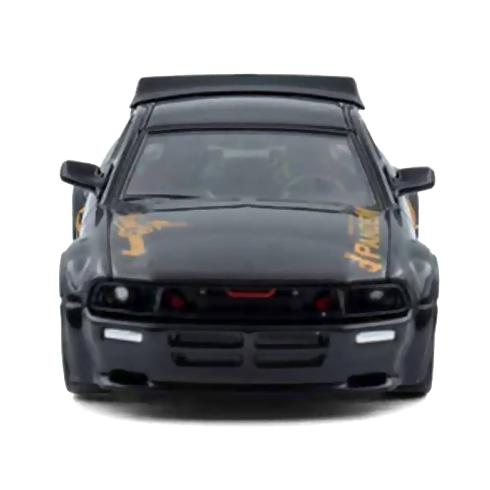 Alt View 3. Model Model - Pandem Mustang Black with Gold Graphics 1/64 Diecast Model Car by Model Model.
