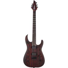 Jackson - Pro Dinky DK2 Modern Ash HT6 Electric Guitar, Ebony, Baked Red