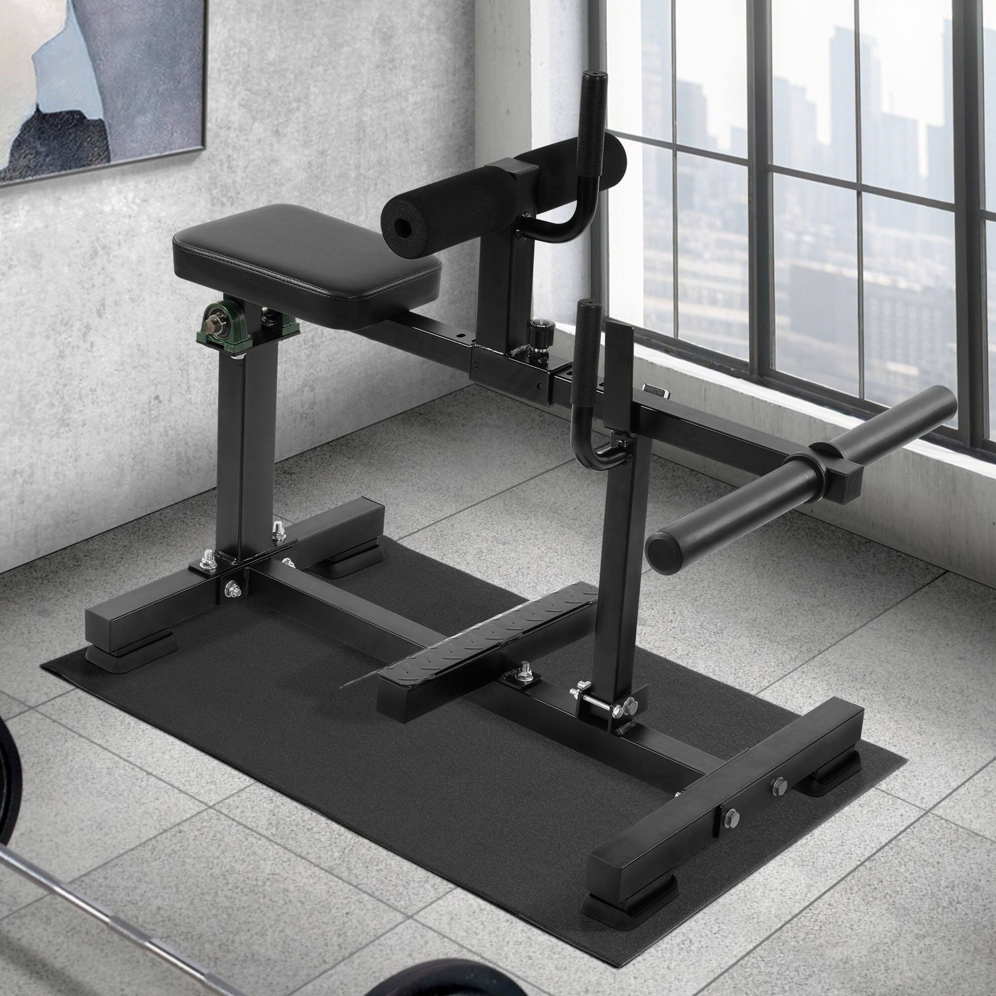 Alt View 3. BalanceFrom Fitness - BalanceFrom Fitness Adjustable Seated Calf Raise Machine, Home Gym Equipment - Black.