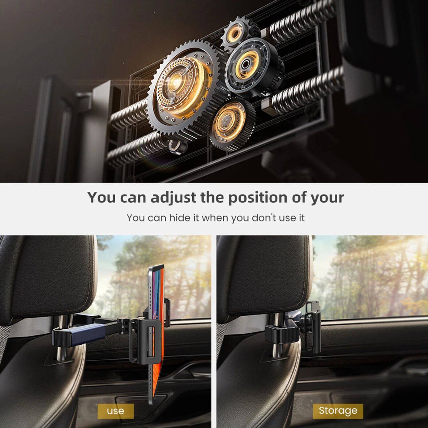 You can adjust the position of your, You can hide it when you don't use it, use, Storage