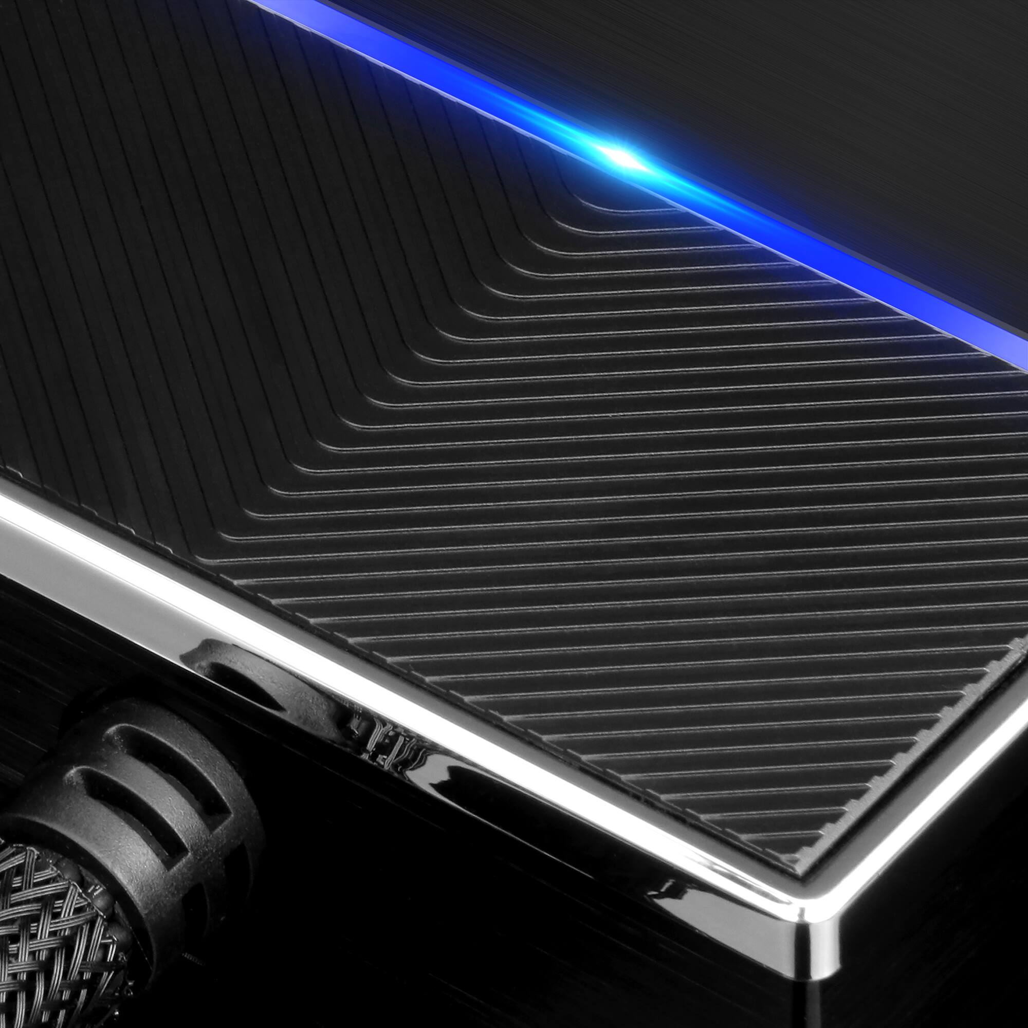 Alt View 1. GoHawk - Titan1600 4.1-Channel Waterproof Bluetooth Stereo Audio Amplifier w/ USB FM Radio for Harley, ATV, UTV, Polaris, Can-Am - Black.