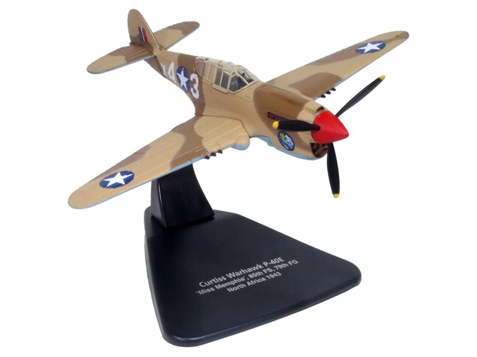 43 3 + P P-40E 79th FG Warhawk 85th FS, 1943 Curtiss Memphis' North Africa 'Miss