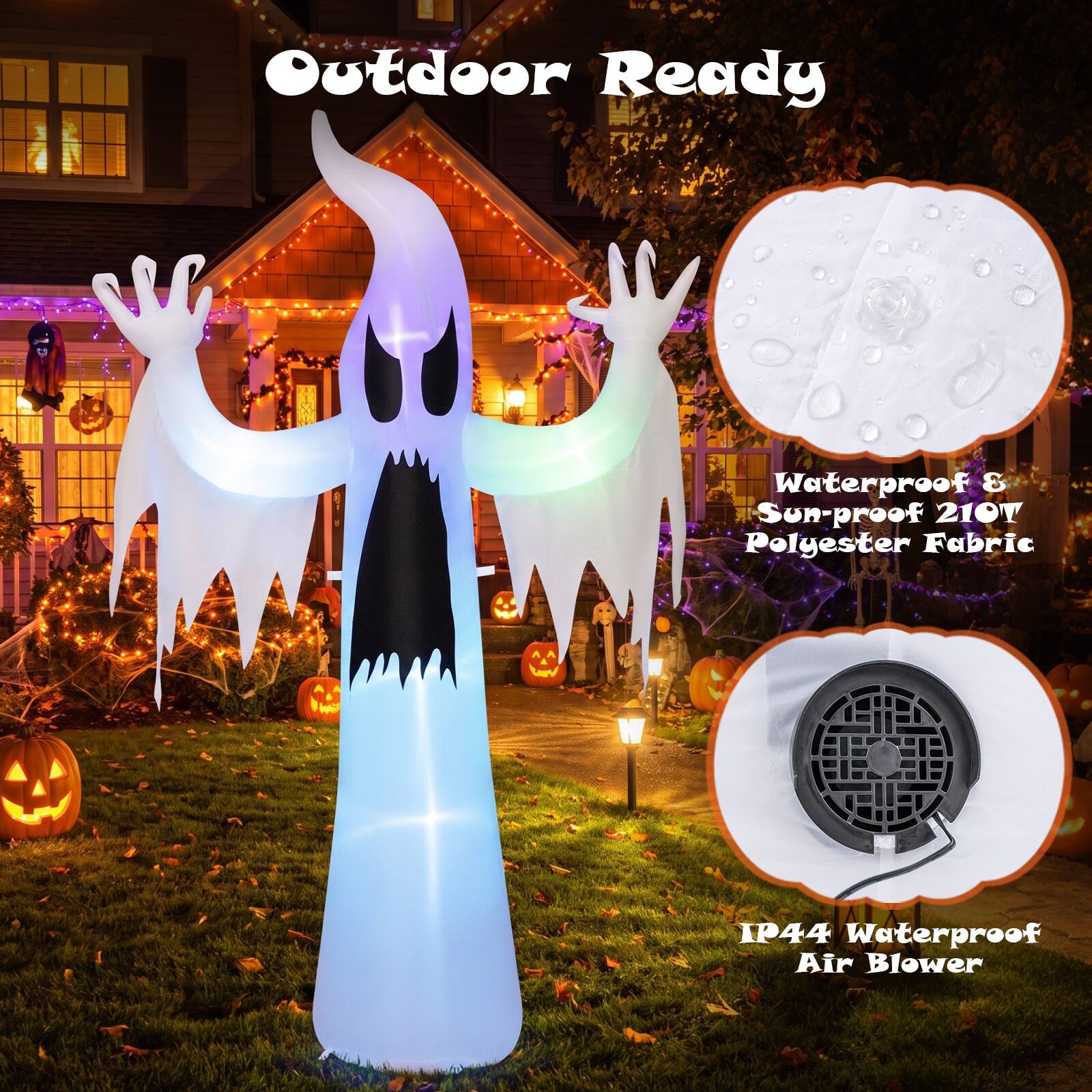 Outdoor Ready

Waterproof & Sun-proof 210T Polyester Fabric

IP44 Waterproof Air Blower