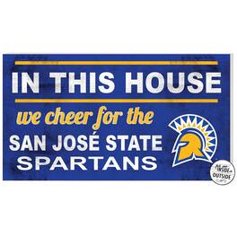 Jardine - San Jose State Spartans 11" x 20" Indoor/Outdoor In This House Sign - Blue