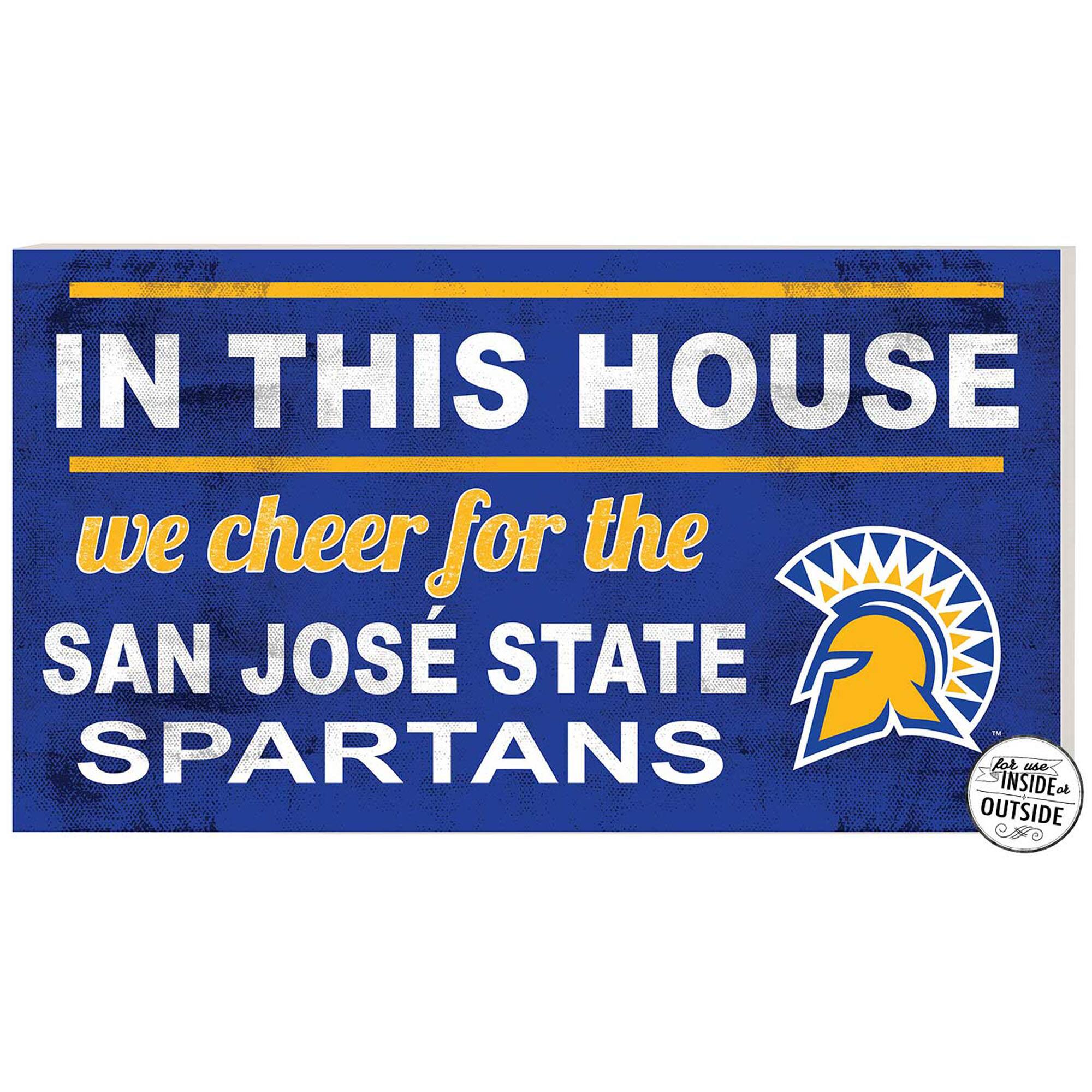 San Jose State Spartans 11" x 20" Indoor/Outdoor In This House Sign
