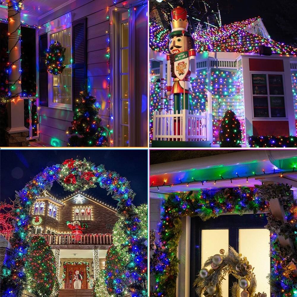 Alt View 2. Schertz - 1000 LED Christmas String Lights with Remote & Timer - multicolor.