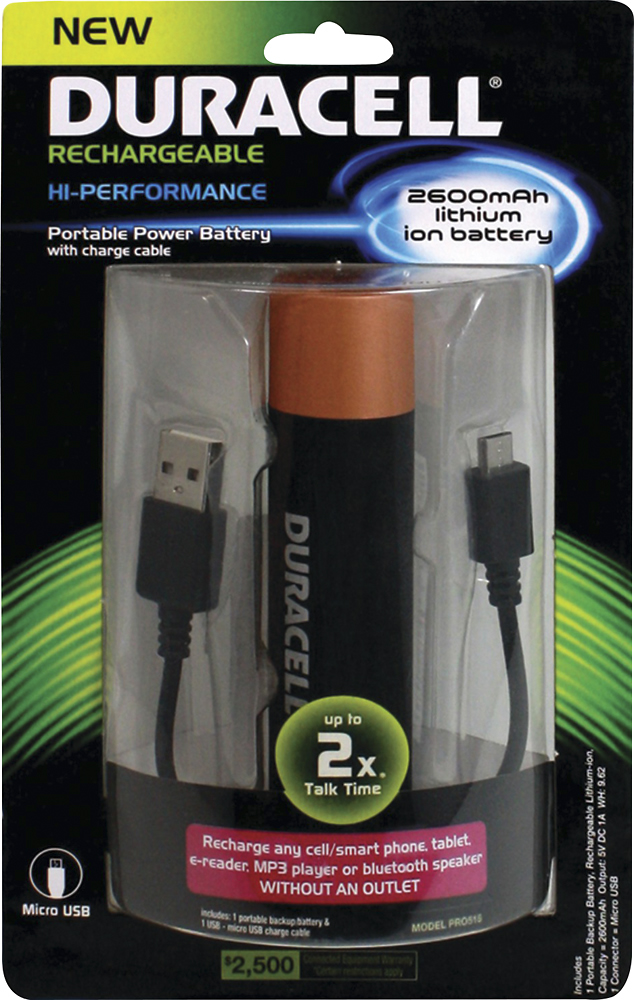 Duracell Pro Power Bank Portable Charger Black/Copper 680988285158 - Best  Buy
