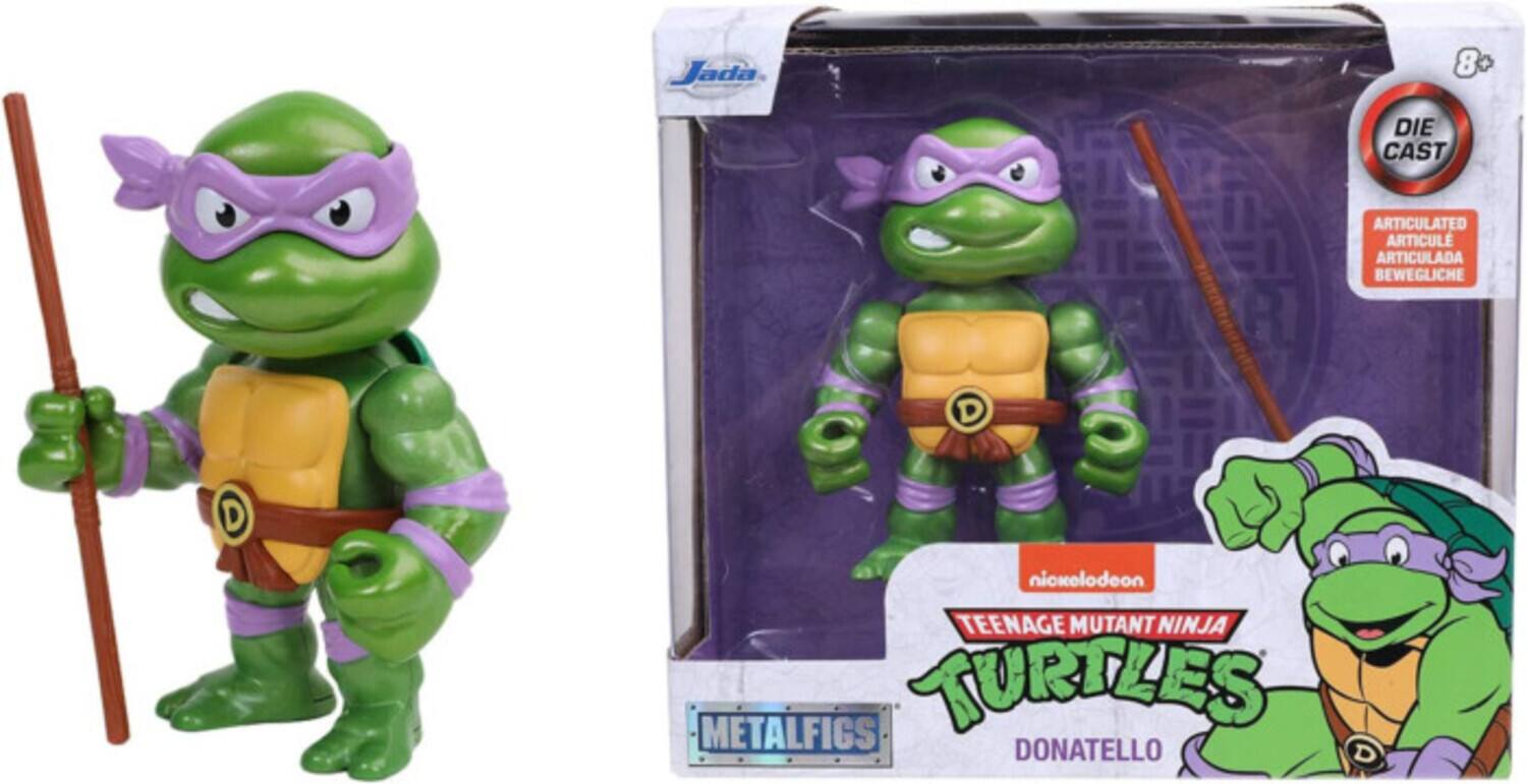Jada Toys - Teenage Mutant Ninja Turtles - MetalFigs - 4" Donatello Figure with Accessories (TMNT) - Collectibles