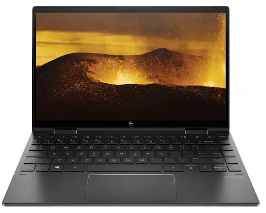 Front. HP - Refurbished HP ENVY x360 14-fa0023dx 2-in-1, Ryzen 7 8840HS, 16GB RAM, 1TB SSD, Win 11 Home, Touchscreen - Silver.