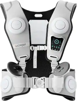 Woojer - Made for Meta High-Fidelity Haptic Vest 3 - for VR, Games, Music, Movies, and Wellness - White, Black