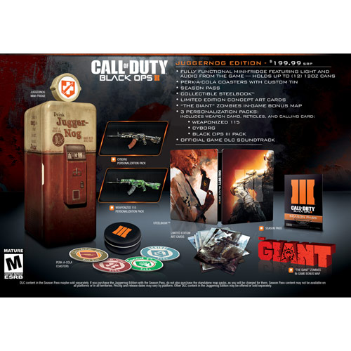 Die Juggernog Edition von Call of Duty: Black Ops 3 enthält einen Mini- Kühlschrank