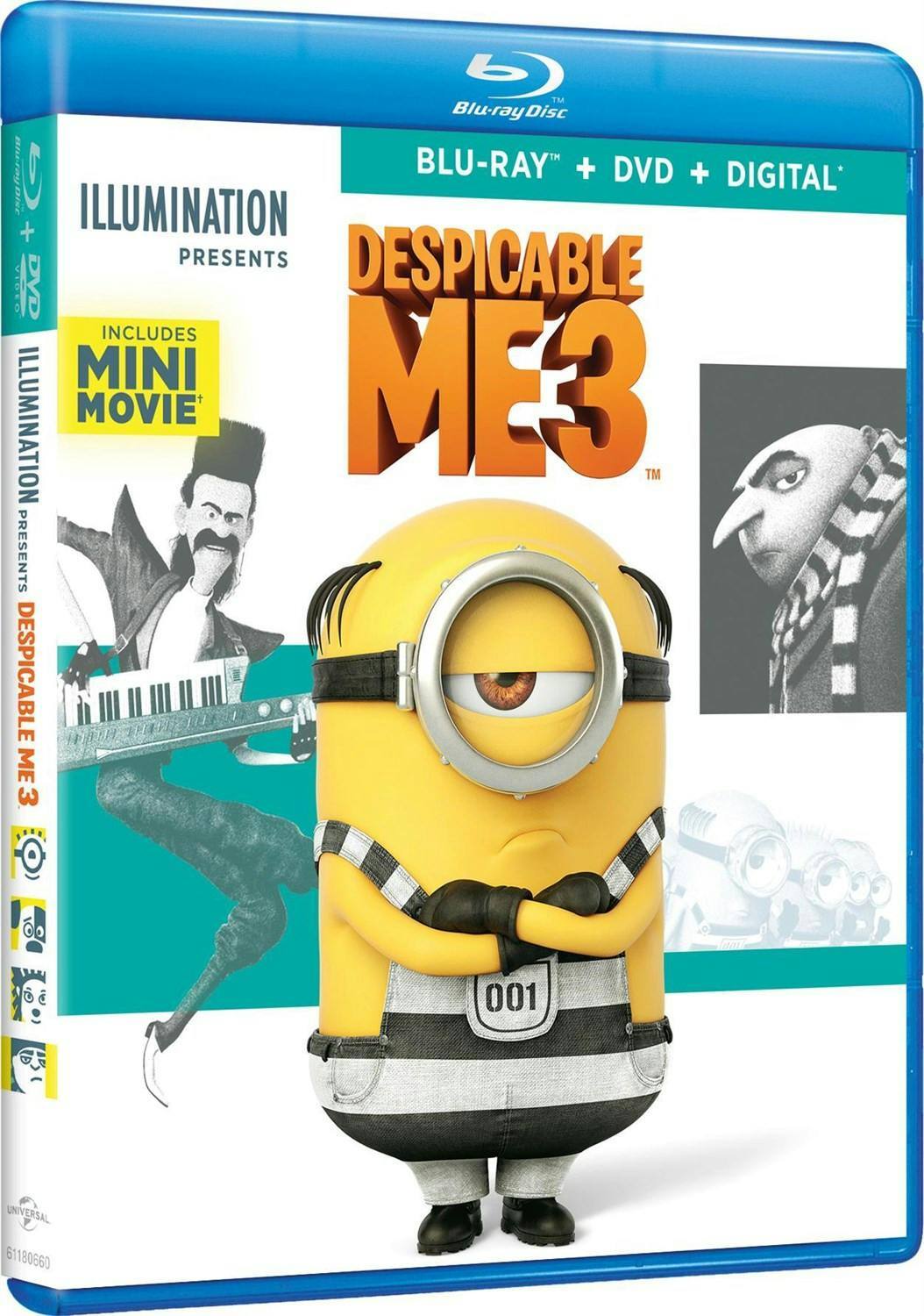 Angle. Despicable Me 3 (Special Edition DVD + Digital) [Blu-ray].