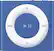 Front. Apple - iPod shuffle 2GB MP3 Player (6th Generation - Latest Model) - Blue.