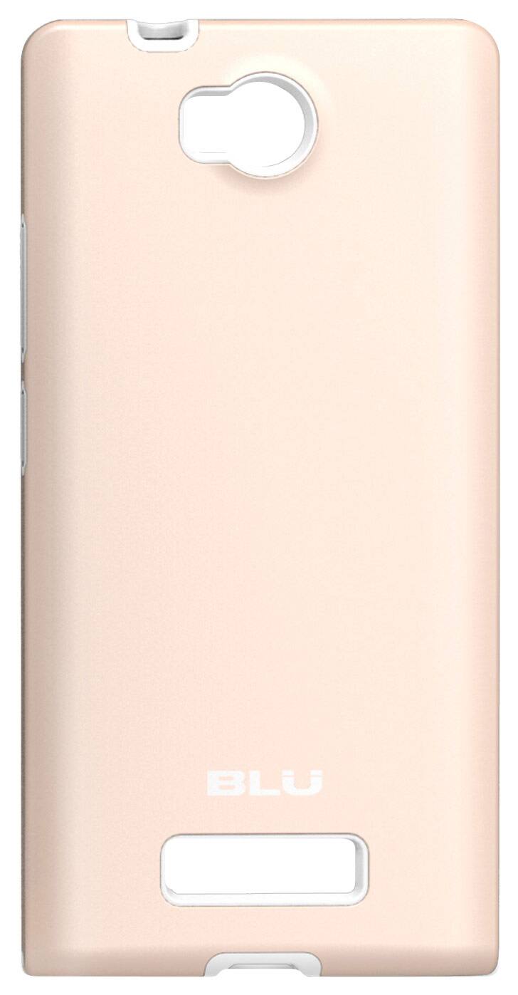 Front. BLU - ArmorFlex Case for BLU Life 8 XL Cell Phones - Gold/White.