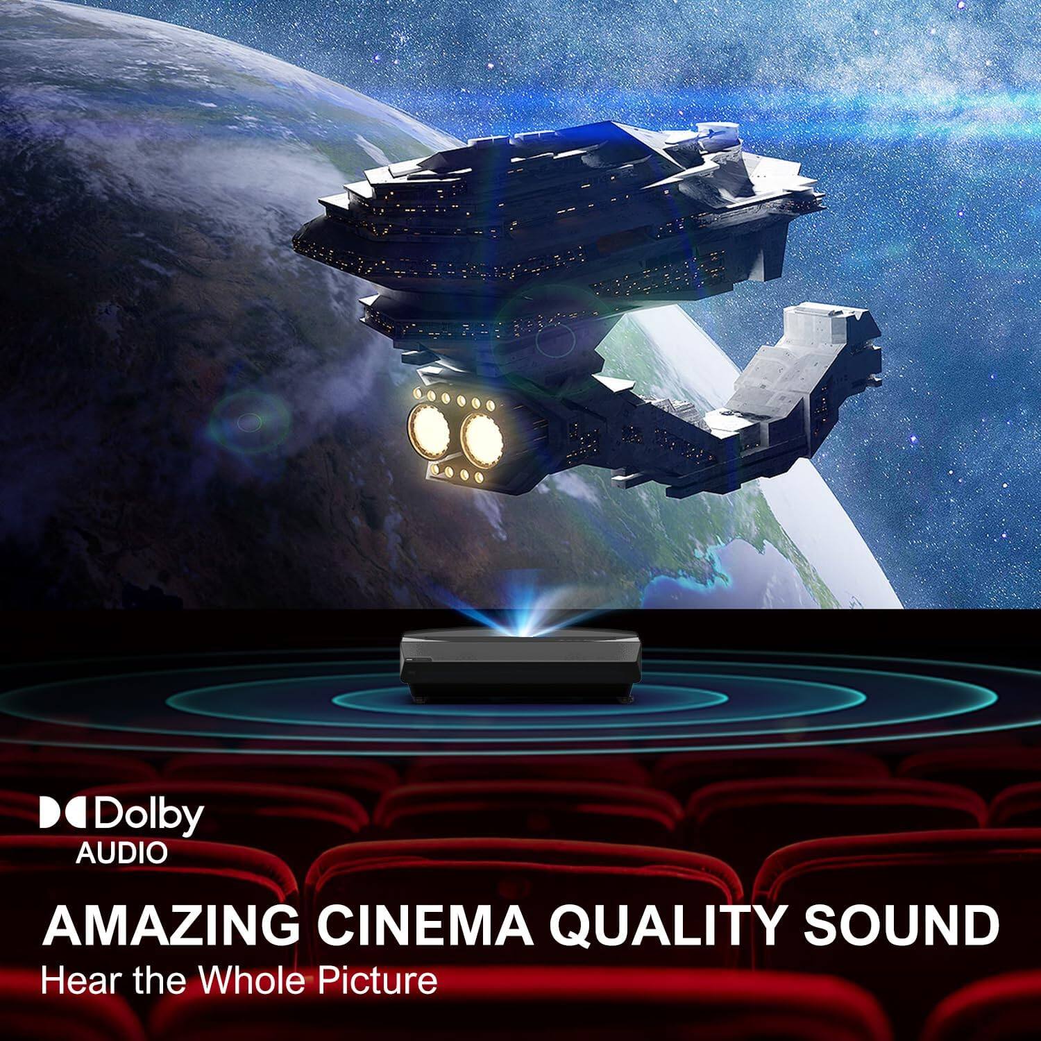 Dolby Audio  
AMAZING CINEMA QUALITY SOUND  
Hear the Whole Picture