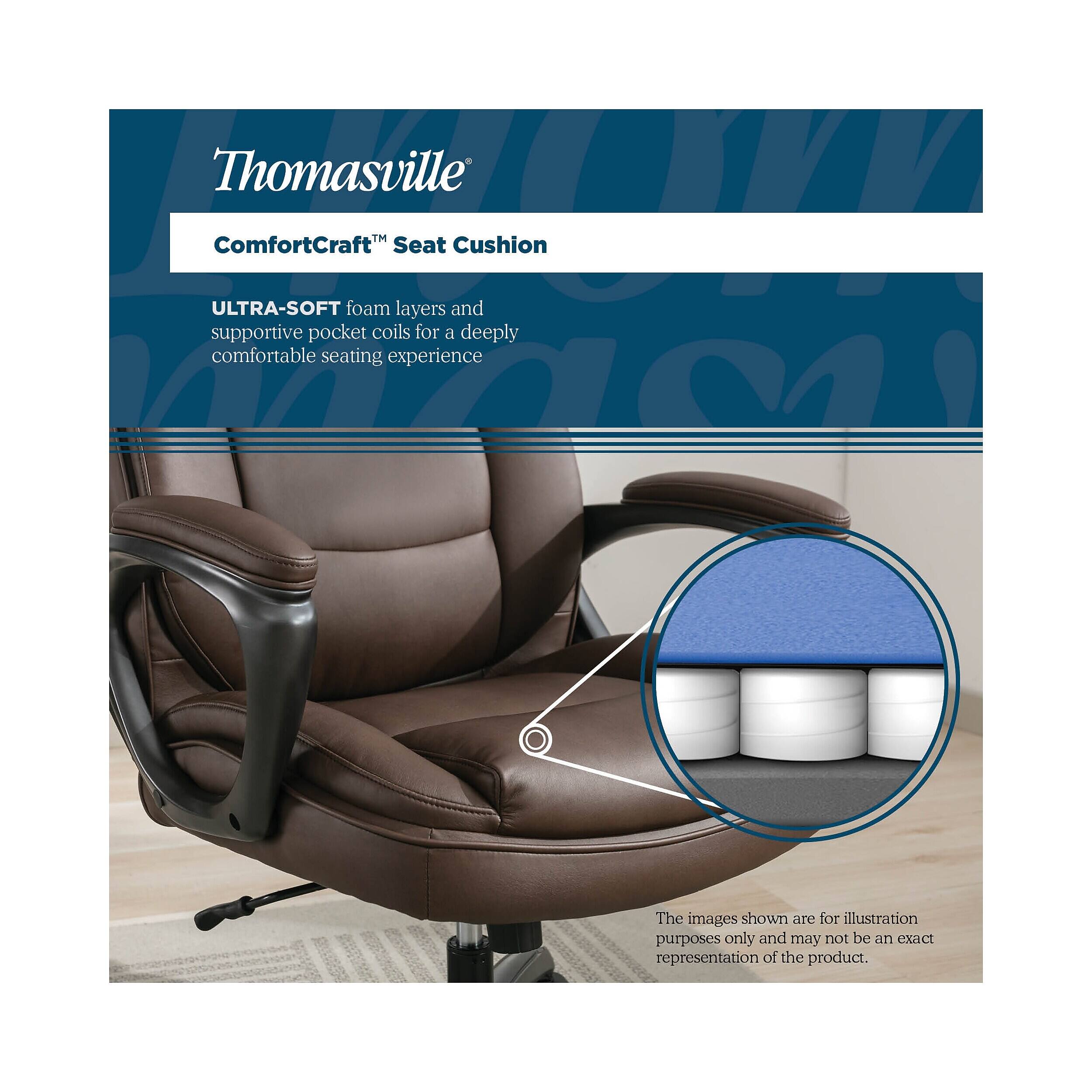 Thomasville ComfortCraft™ Seat Cushion ULTRA-SOFT foam layers and supportive pocket coils for a deeply comfortable seating experience

The images shown are for illustration purposes only and may not be an exact representation of the product.