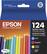 Front. Epson - 124 Combo-Pack Standard Capacity - Black/Yellow/Cyan/Magenta Ink Cartridge - Cyan/Magenta/Yellow/Black.