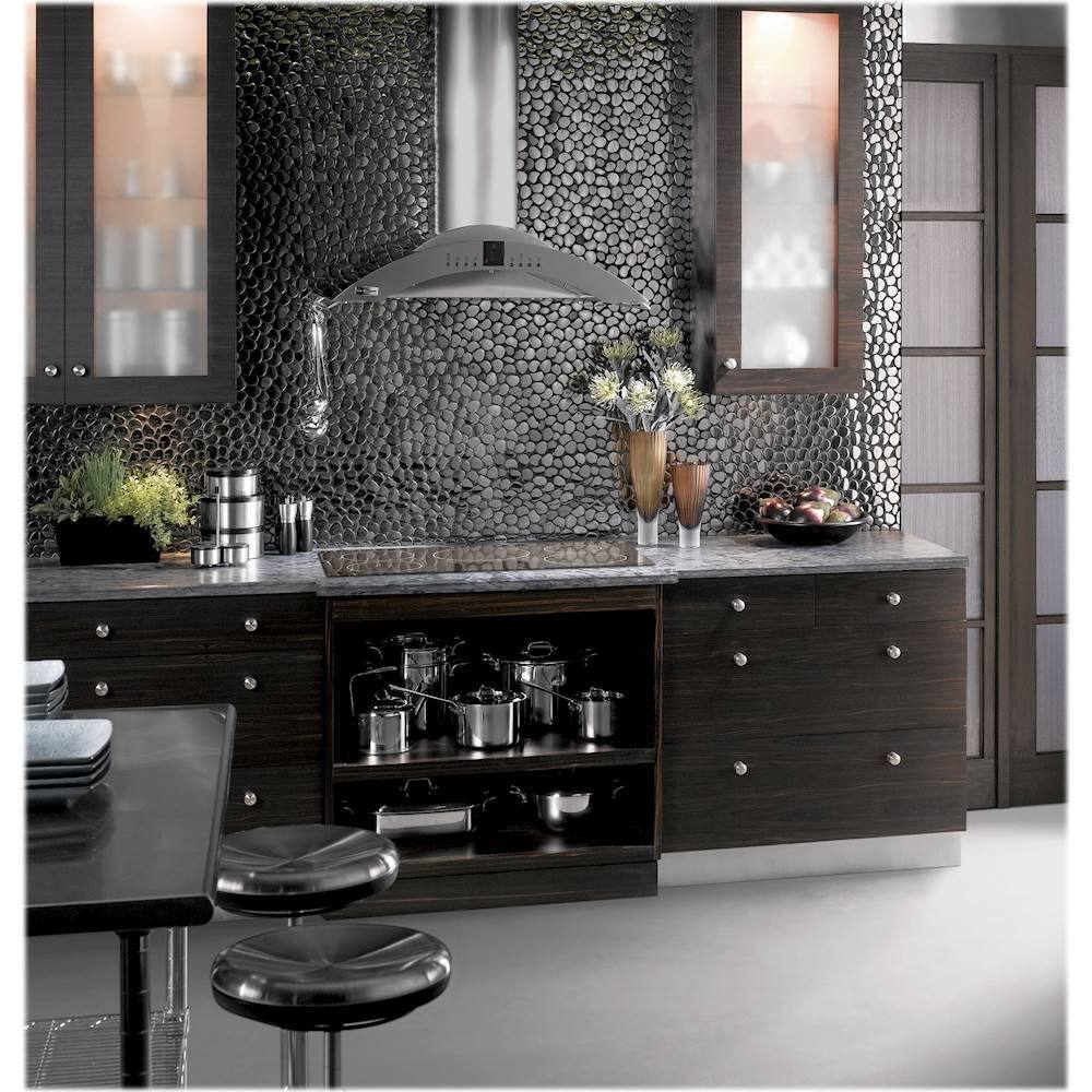 Alt View 13. Monogram - 36" Convertible Range Hood - Stainless steel.