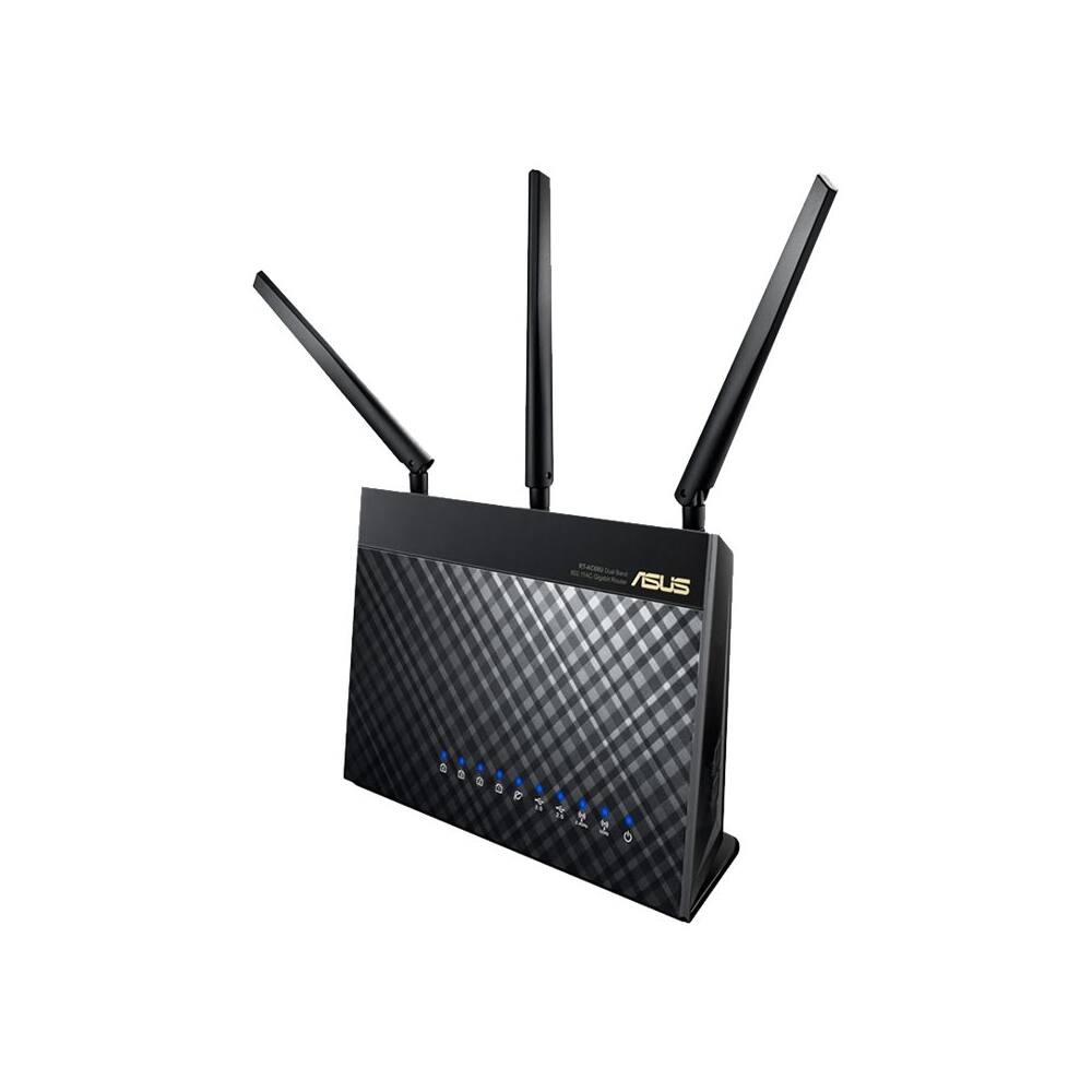 Alt View 11. ASUS - AC1900 Dual-Band Wi-Fi Router with Life time internet Security - Black.
