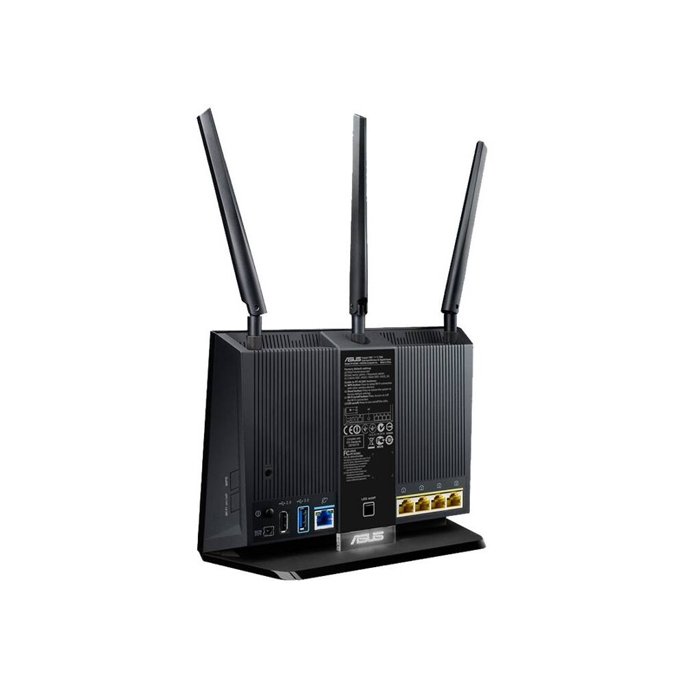 Alt View 13. ASUS - AC1900 Dual-Band Wi-Fi Router with Life time internet Security - Black.