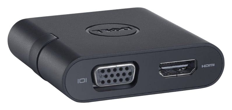 Front. Dell - Graphic Adapter for Select Dell Systems - Black.