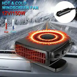 Loheer - 12V Car Heater Portable Car Defroster and Cooling Fan with 150W Windshield Demister
