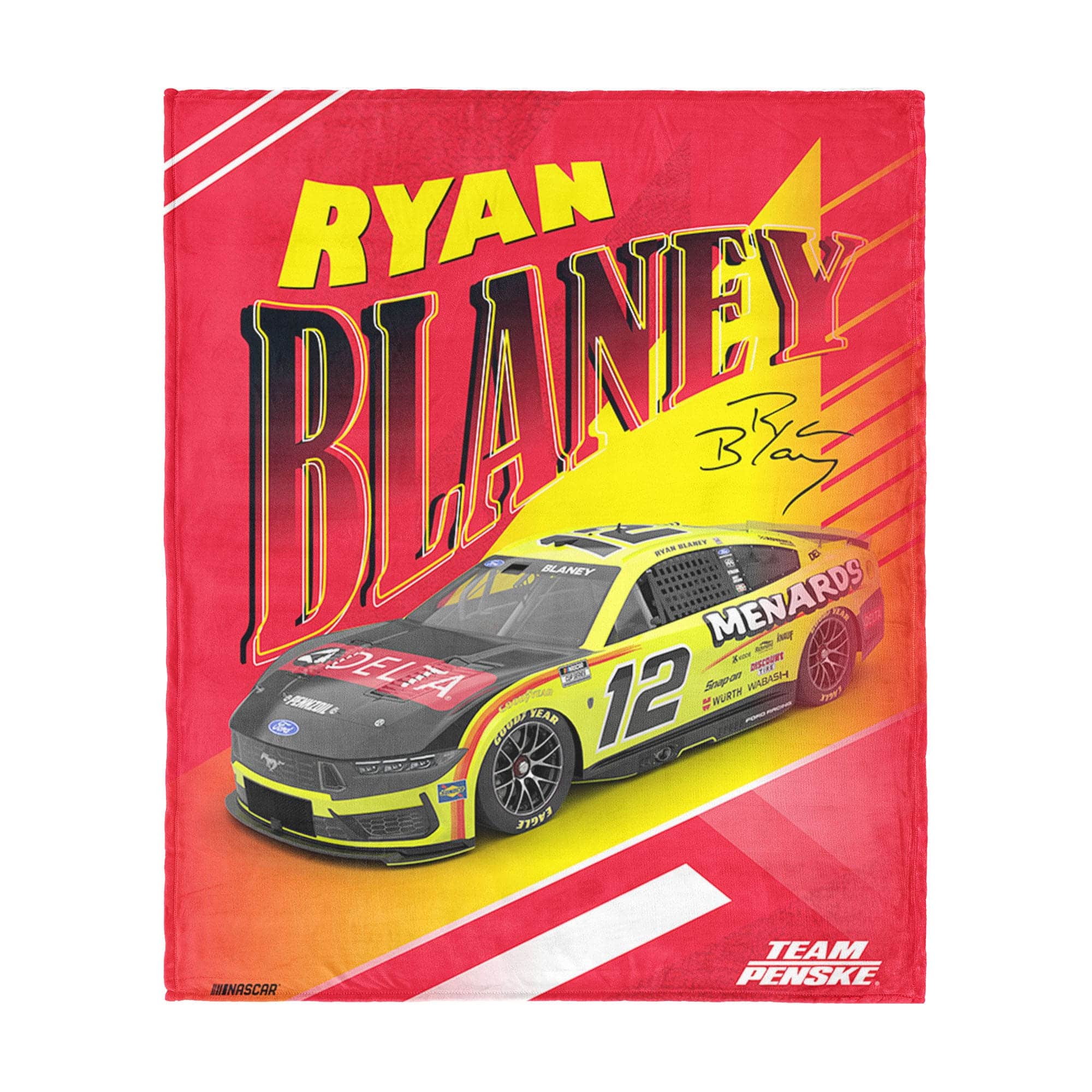 Northwest - Ryan Blaney Comet Car 34" x 40" Silk Touch Throw Blanket - Multicolor