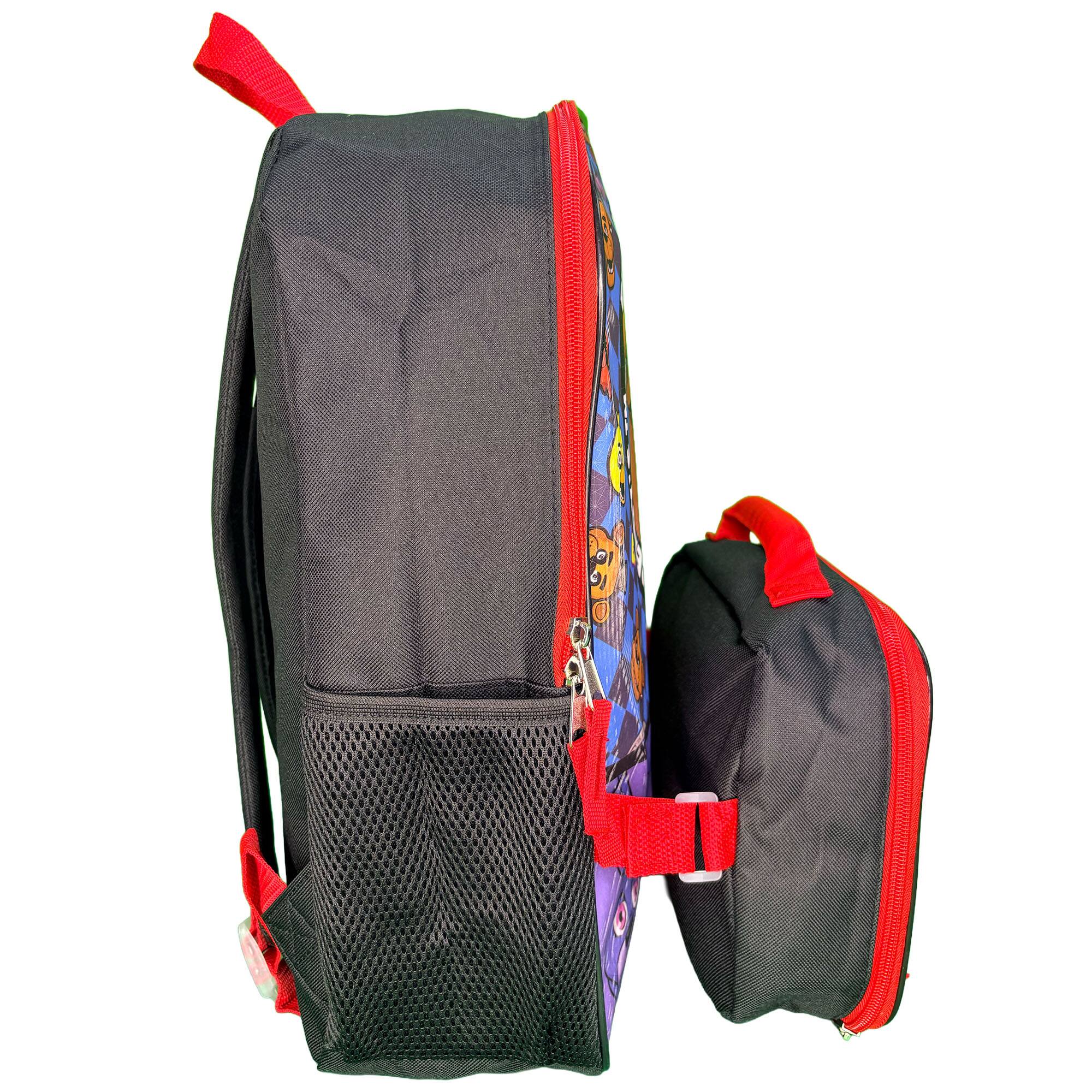 Alt View 3. Funko - Five Nights at Freddy's 16" checkered Backpack for School with Rectangular Lunch Bag - Assorted Pre-Pack.