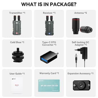 HOLLYLAND Mars 4K Wireless Transmitter Receiver 5G SDI HDMI Video HOLLYLAND Mars 4K Wireless Transmitter Receiver 5G SDI HDMI Video