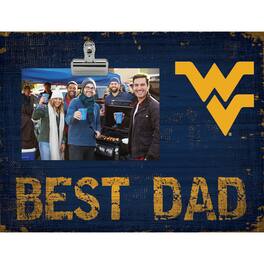 Fan Creations - West Virginia Mountaineers 8'' x 10.5'' Best Dad Clip Frame - Multicolor