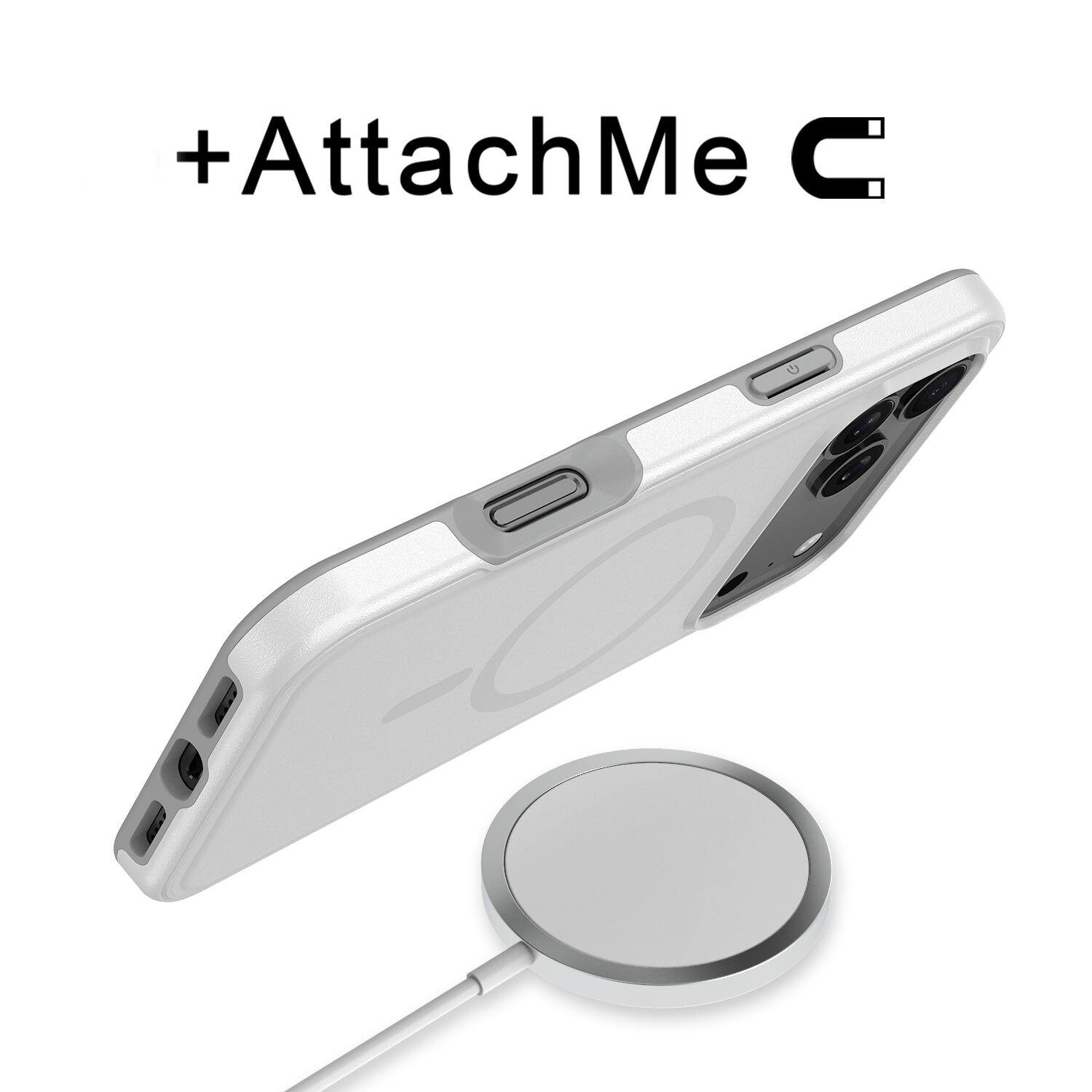 Alt View 1. Echelon - echelon Fuse Series w/ MagSafe Case for Apple iPhone 17 Pro Max - White - White.