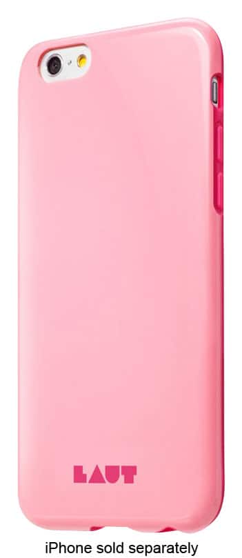 Front. LAUT - HUEX Hard Shell Case for Apple® iPhone® 6 and 6s - Pink.
