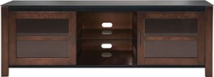 Insignia™ - TV Stand for Most Flat-Panel TVs Up to 70" - Black/Brown - Front_Zoom