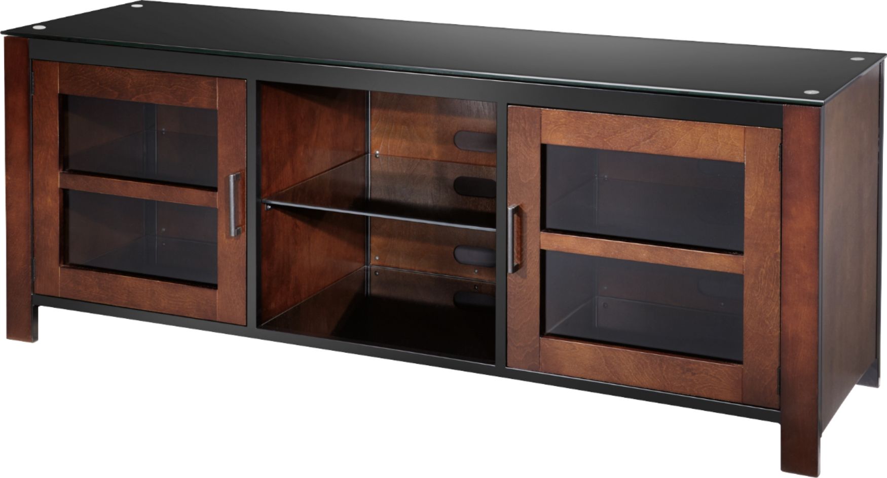 Left View: Insignia™ - TV Stand for Most Flat-Panel TVs Up to 60" - Mocha