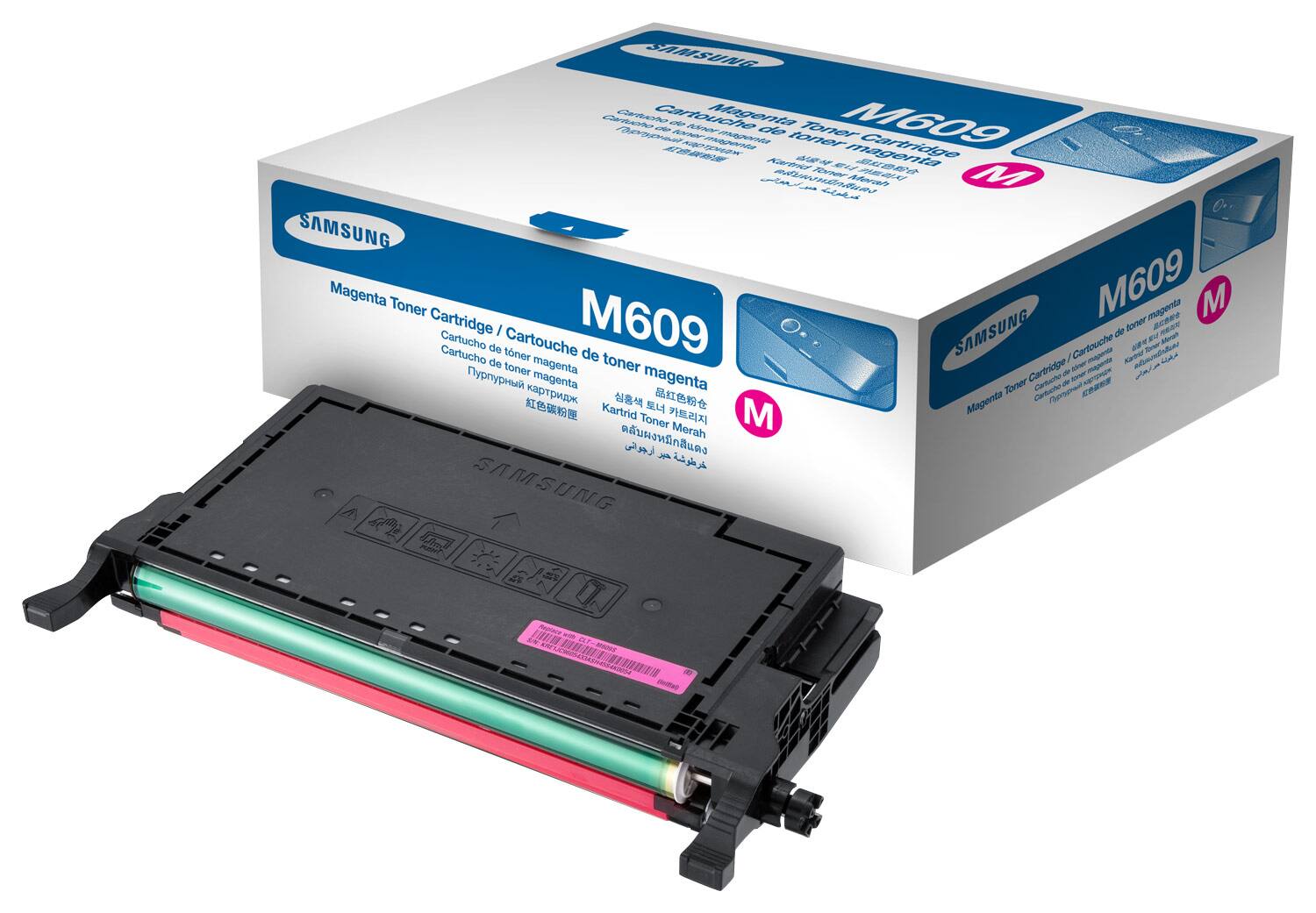Front. Samsung - M609 XL High-Yield Toner Cartridge - Magenta.