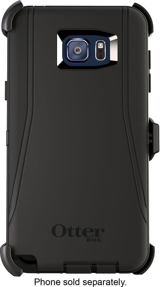 Alt View 1. OtterBox - Defender Series Holster Case for Samsung Galaxy Note 5 Cell Phones - Black.