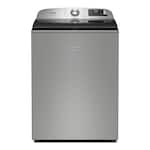 Maytag - 5.3 Cu. Ft. Smart Top Load Impeller Washer with Extra Power - Classic SIlver