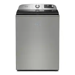Maytag - 5.3 Cu. Ft. Smart Top Load Impeller Washer with Extra Power - Classic SIlver