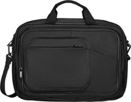 Insignia™ - Laptop Briefcase for 15.6" Laptop - Black - Front_Zoom