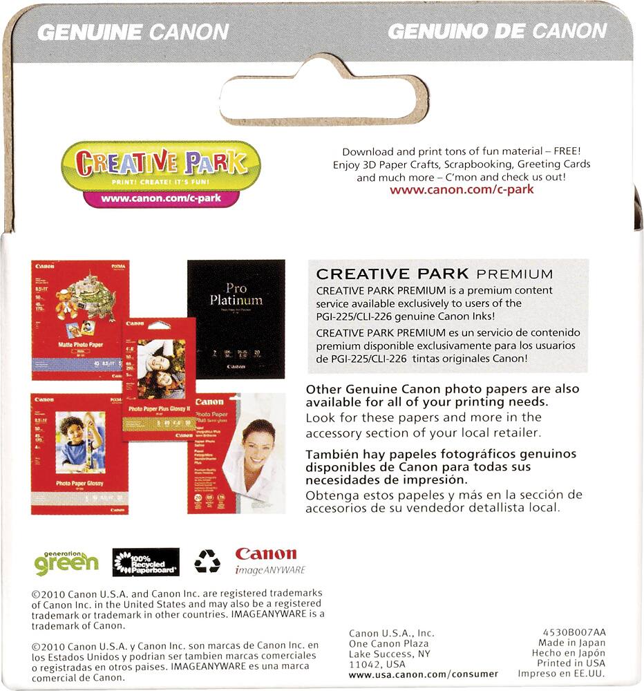 Alt View 13. Canon - PGI-225 2-Pack High-Yield Ink Cartridges - Black.