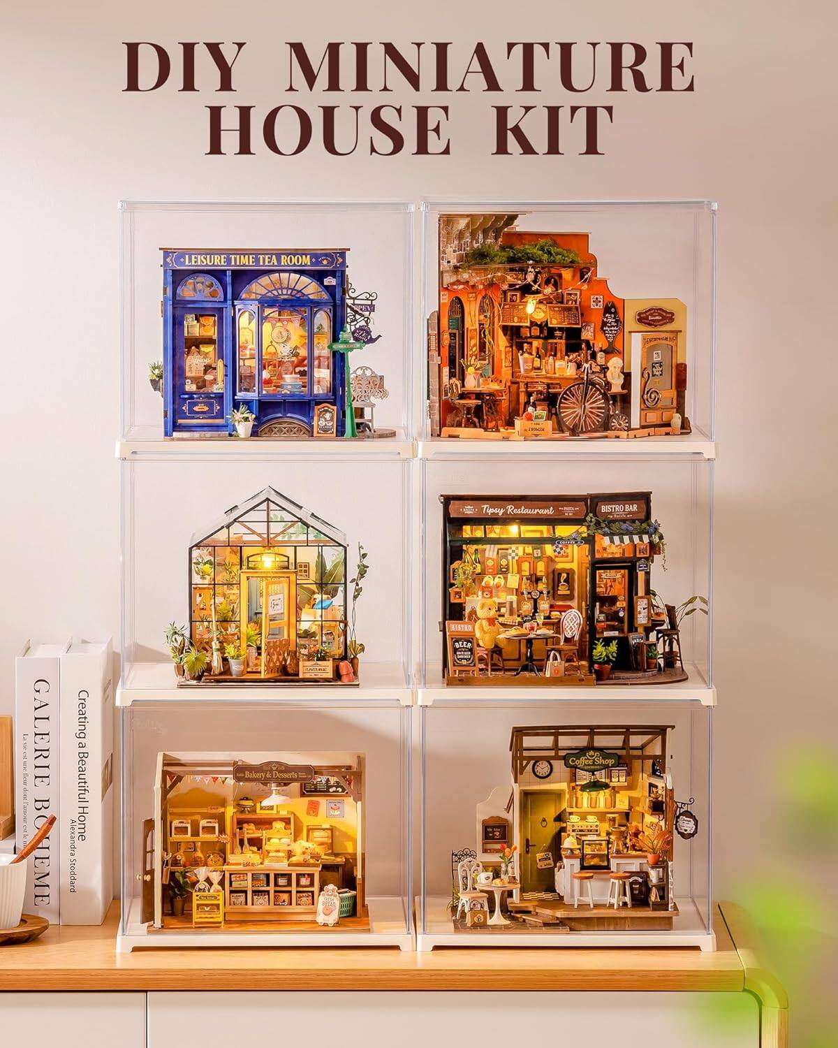 DIY MINIATURE HOUSE KIT

- LEISURE TIME TEA ROOM
- Topsy Restaurant
- BISTRO BAR
- GALERIE BOME
- Creating a Beautiful Alexandra Home Stoddard
- Coffee Shop