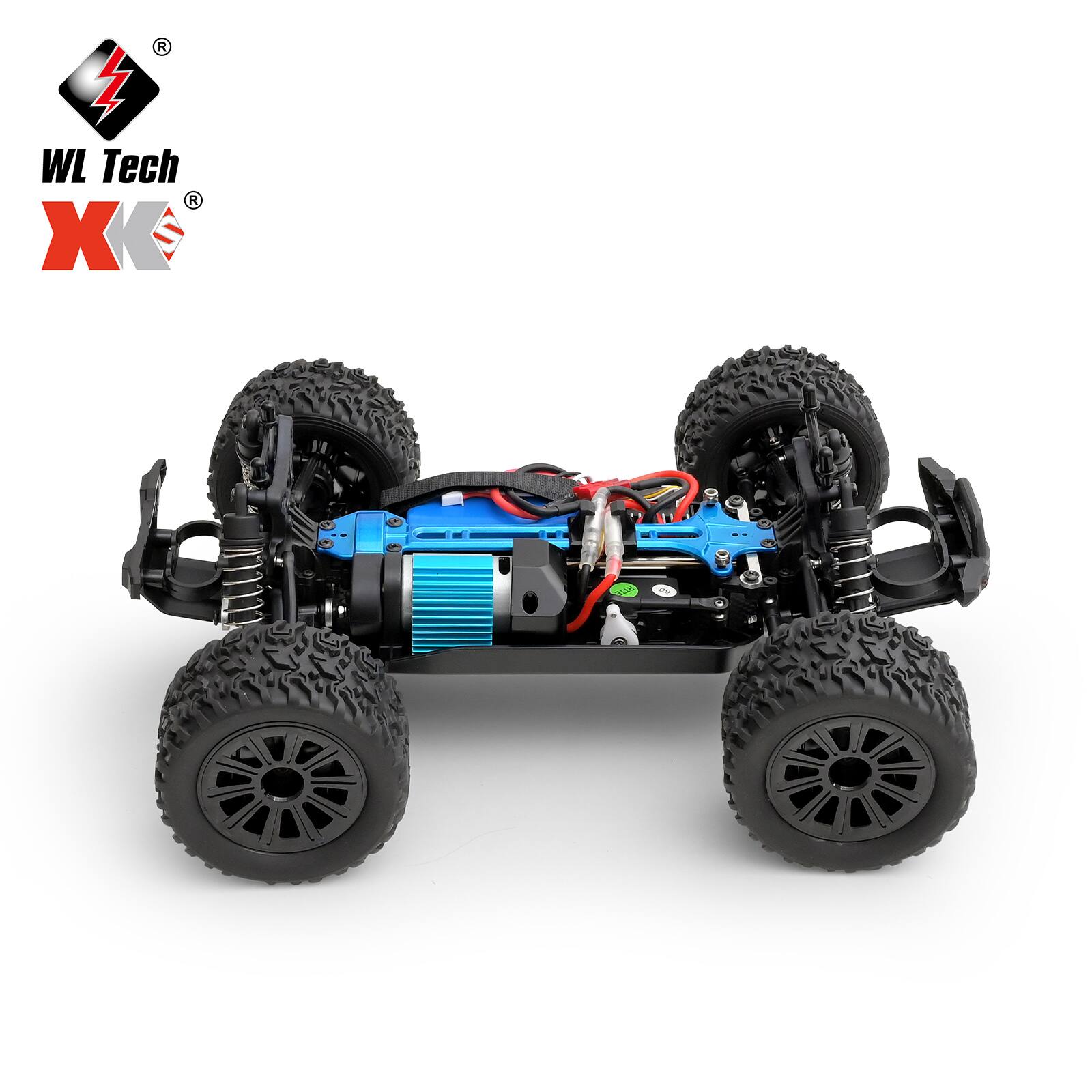 Alt View 1. Topteng - Wltoys 164018 1:16 RC Electric 4WD Monster Truck - 22MPH High Speed, 2.4G Remote, All-Terrain Off-Road Vehicle, Black.