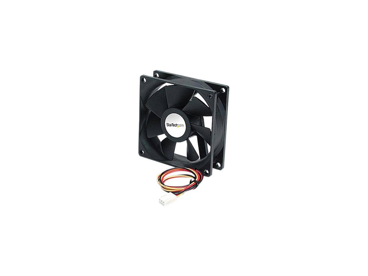 StarTech.com - 9.25cm Ball Bearing Quiet Computer Case Fan with TX3 Connector FAN9X25TX3L - Black