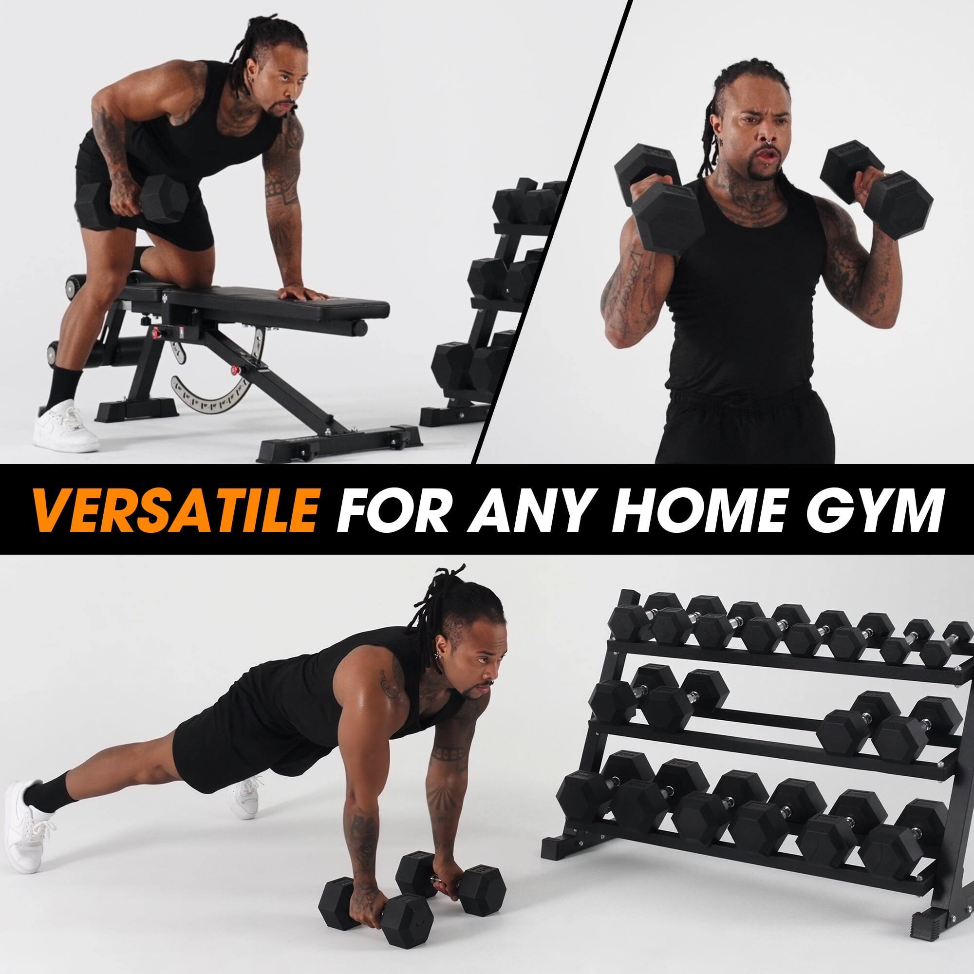 VERSATILE FOR ANY HOME GYM