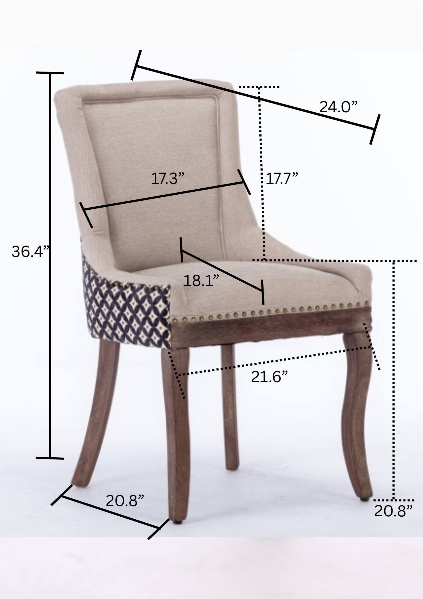 24.0"  
17.3"  
17.7"  
36.4"  
18.1"  
21.6"  
20.8"  
20.8"