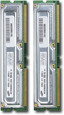 Front Standard. K-Byte - 128MB Rambus Memory.