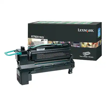 Front. Lexmark - X792X1KG XL High-Yield Toner Cartridge - Black.