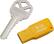 Front. Toshiba - TransMemory U201 Mini 8GB USB 2.0 Flash Drive - Yellow.